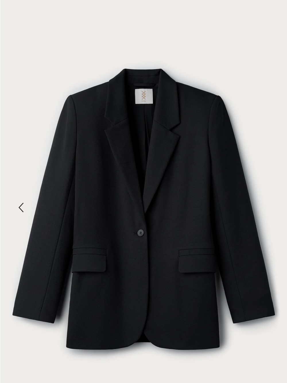 RHONE Black Single-Button Women's Blazer